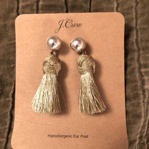 J. Crew fun party tassel earrings